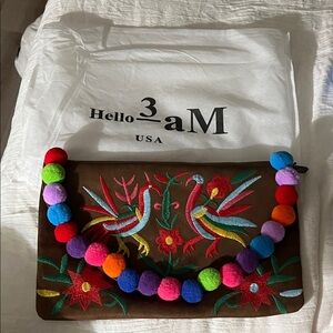 Colorful Embroidered Crossbody Bag